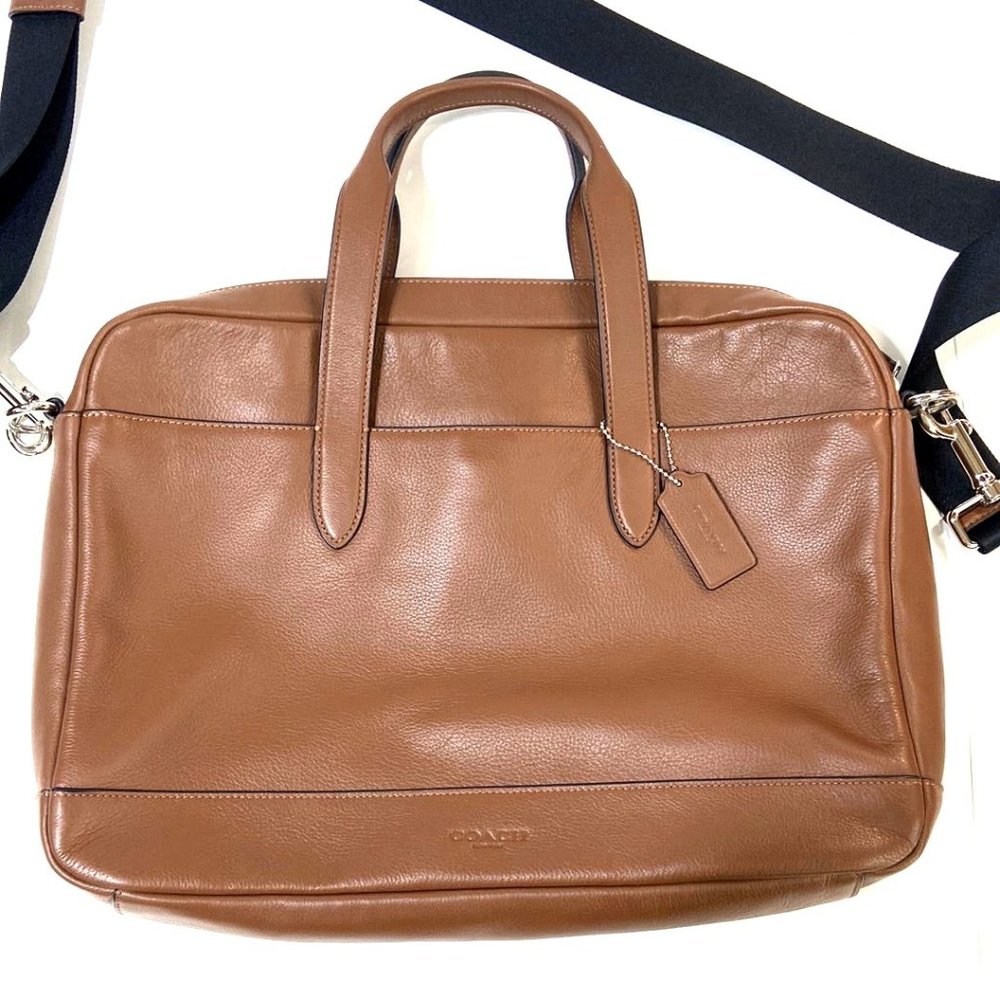 Coach F22529 Men’s Hamilton Bag In Saddle Leather Brown